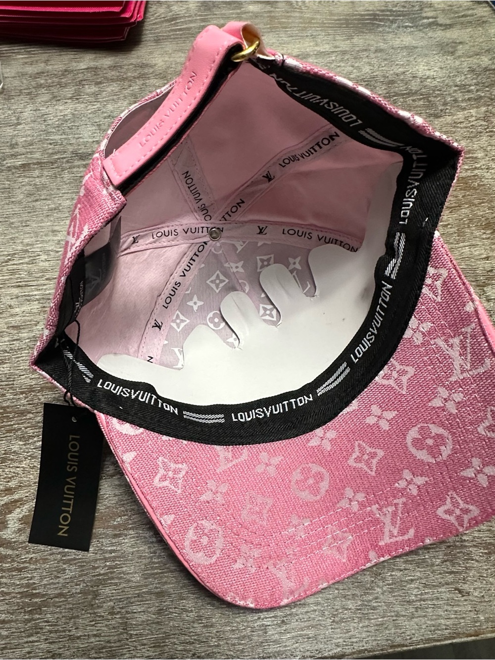 Pink Monogram Baseball Cap NWT - Picture 7 of 12